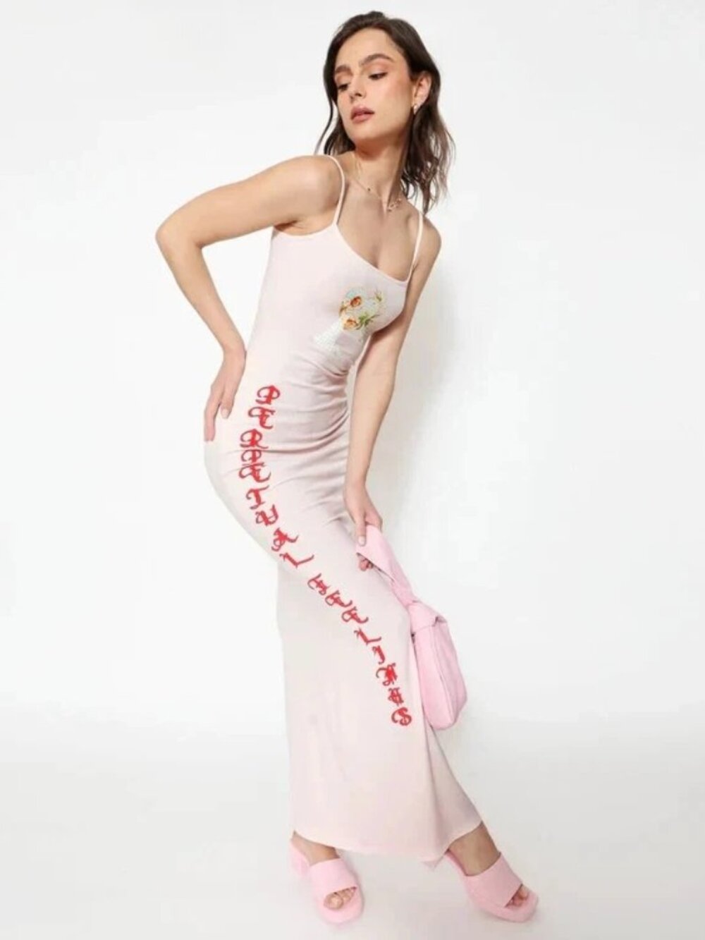 Boys Lie Perpetual Feelings V2 Maxi Dress Maxi Light Pink Size S NWT